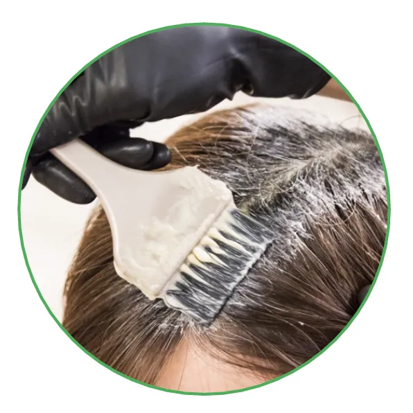 ヘアカラーの施術イメージ